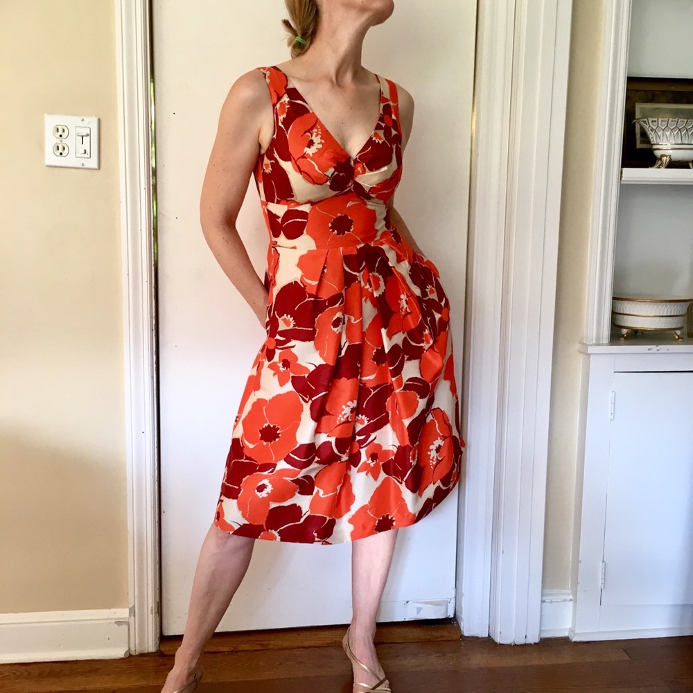 LIKE NEW Banana Republic silk A-line dress